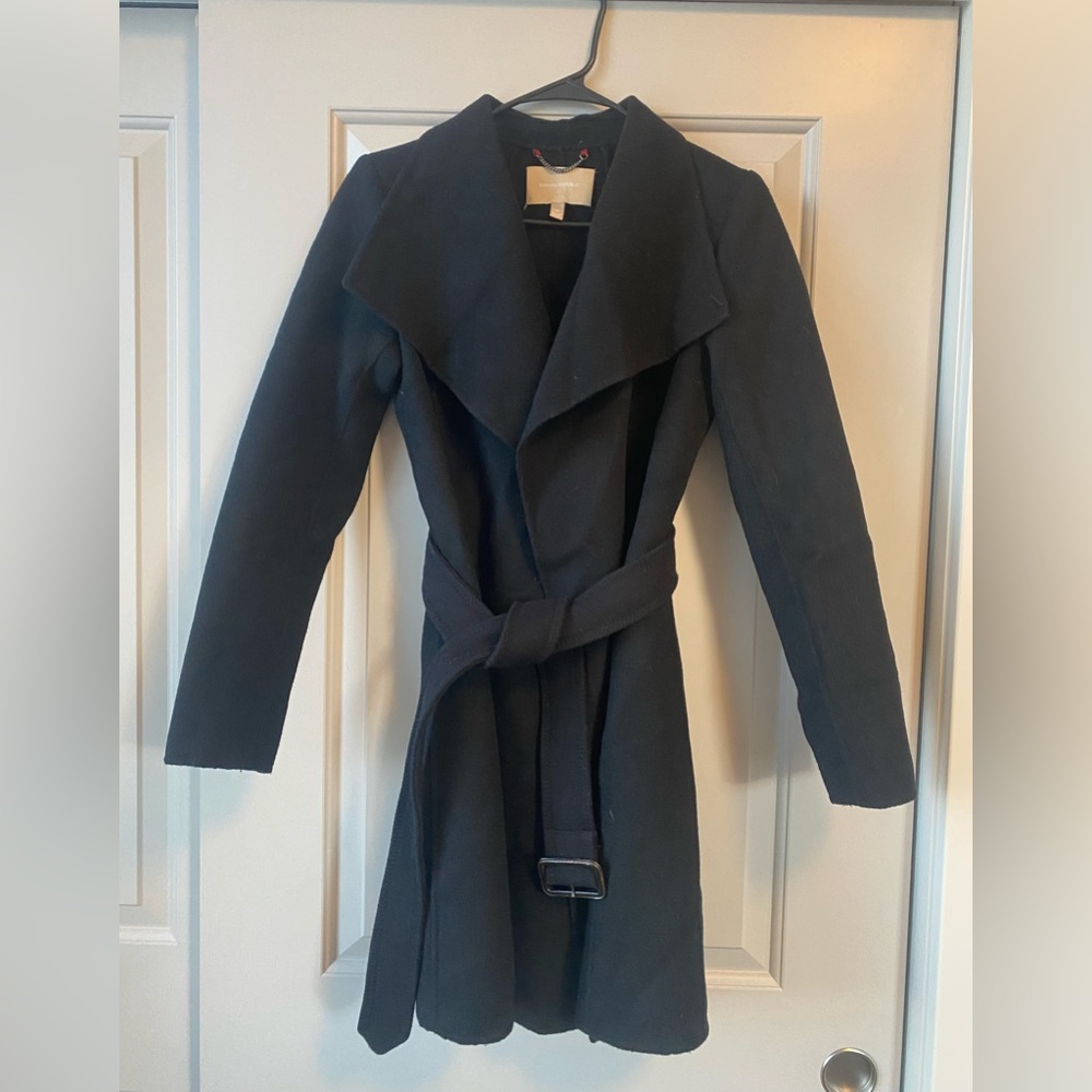 Wool Wrap Coat - Banana Republic XS
